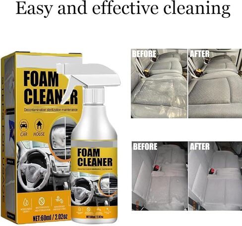 قطعتان من منظف الرغوة متعدد الأغراض، منظف رغوي للسيارة، منظف رغوي داخلي للسيارة، منظف رغوي رئيسي، منظف رغوي لمقعد السيارة، رذاذ منظف رغوي in Kuwait