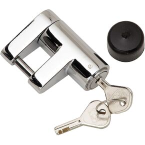Fulton Bulldog 580403 Chrome Universal Chrome Trailer Coupler Lock