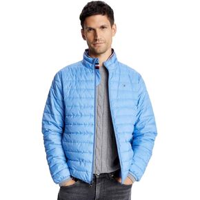 Tommy Hilfiger Men's Lightweight Ultra Loft Packable Puffer Jacket, SkyCloud M