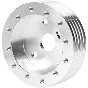 Grant Steering Wheel Adapter,Steering Wheel Adapter,Automotive Steering Wheels,1In Aluminum Steering Wheel Hub Spacer for 5 6 Hole Wheels to 3 Hole Adapter(Black) (Silver)