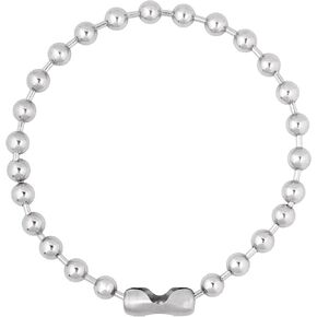 Sacina Y2k Aesthetic Emo Silver Beaded Chain Necklace, Ball Chain Necklace for Women, Grunge Necklace, Punk Necklace, Christmas Jewelry Gift