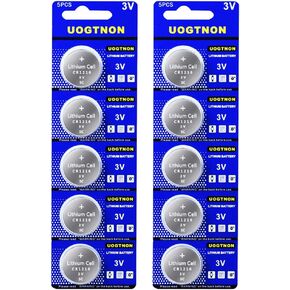 UOGTNON CR1216 3V Watch Lithium Battery(5-Pack)