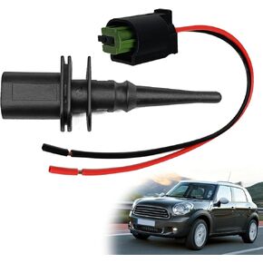 Outside Ambient Air Temperature Sensor & Connector Pigtail Plug 65816905133 Compatible with BM 128i Compatible with 323i Compatible with 325i Compatible with Mini Cooper