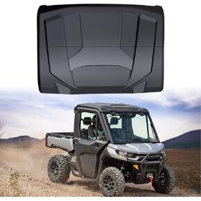 Sport Hard Roof for Defender HD8/ HD10 , 2-piece Combination Plastic Sun Visor Top Roof Cover Compatible with Can Am Defender XMR HD8 HD10 2016-2023 Accessories Replace for #715002430