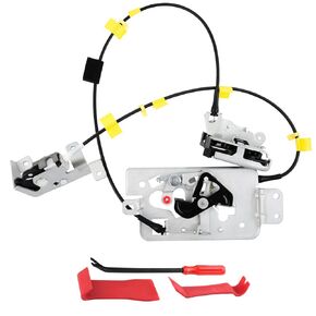 Driver Left Side Upper and Lower Door Rear Lock Latch Actuator Cable Assembly Set for 2004-2008 Ford F150 Extended Cab Pickup Replaces# 8L3Z-18264A01-B, 6l3Z-18264A01-B