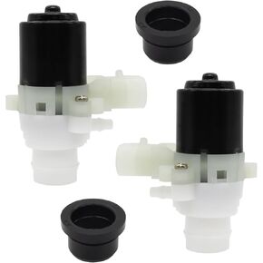 2 Pack Truck Windshield Wiper Washer Fluid Pump with Rubber Washers Replacement For Kenworth T880 T680 and Peterbilt 104307 T4695001 104252