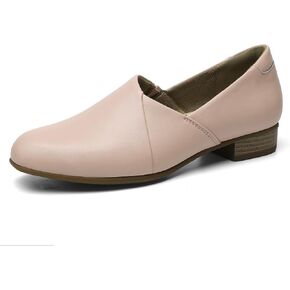 Women's Classic Comfort Dress Shoes Casual Leather Loafers Flats Cute Versatile Slip-Ons Everyday Work Shoes
