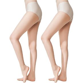 UV Protection Tights for Women,skin beauty socks, Thin Sheer Design, Anti-Snag Pantyhose, 2 Pack, fair skin