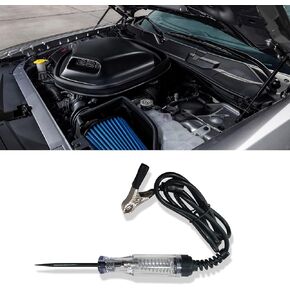 Test Light Automotive, Heavy Duty Light Tester, 6V-12V-24V Circuit Tester with Long Steel Probe Coating PU and Alligator Clip, Auto Bidirectional Voltage Tester Electric Test Pen for Most Cars