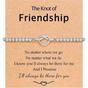 Forever Love Knot Infinity Friendship Bracelets for Women, Bridesmaid Wedding Birthday Christmas Valentines Day Gifts for Friends in Saudi Arabia