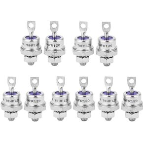70HFR120 Rectifier Diode + 70HF120 Rectifier Diode,5 Pairs Rectifier Diode Spiral for Battery Charging 70HFR120/70HF120