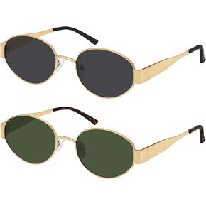 WOWSUN Trendy Oval Sunglasses for Women 2024 Retro Classic Shades UV400 Protection in Saudi Arabia