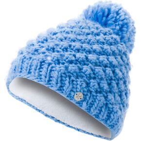 قبعة Spyder Girls' Brrr Berry، أزرق ثلجي/أبيض، مقاس واحد