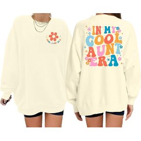 Cool Aunt Sweatshirt Auntie Sweatshirts: In My Cool Aunt Era Crewneck Pullover Tops Aunt Gifts Long Sleeve Shirt