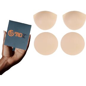 Premium Quality 2 Pairs of Nipple Covers - Adhesive Breast Tape - Reusable Washable - Gently Adheres to Skin