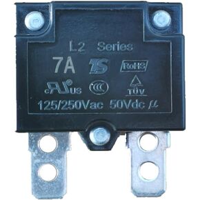 2Pcs 7A 125/250Vac 50Vdc Automatic Reset Relay Fuse Therma Switch Circuit Breaker Current Overload Protector Children Ride On Toy Car Accessories