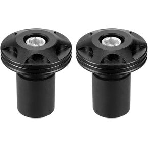 Motorcycle Handlebar End Plug Aluminum Alloy 7/8" 22mm 32mm OD Fashionable | Front Handle Bar Grips Cap Gear Balanced Plug Black 2 Pcs