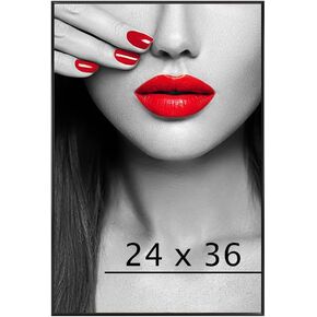 Stylish Poster Frame, 24" x 36", Black