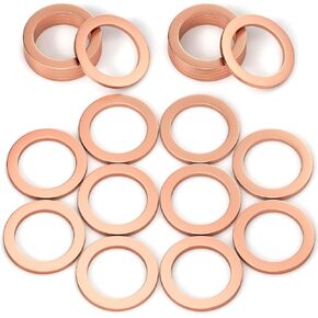 20 PCS Oil Drain Plug Gasket, Oil Plug Washer, 14mm Crush Washer Replace Part: 007603-014106