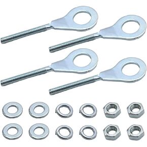 4Pcs 15mm 0.59'' Chain Tensioner Adjuster for 196cc 6.5HP Replacement for Coleman CT200U Replacement for Baja Warrior MB165 Motovox MBX10 Massimo MB200 Mini Bike CRF50 Dirt Pit Bike ATV