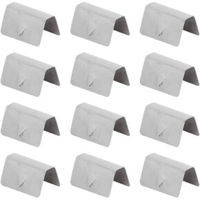 KIMISS Wind Deflector Clips,12Pcs Car Wind Rain Deflector Channel Stainless Steel Fixing Retaining Clips Fit for HEKO G3