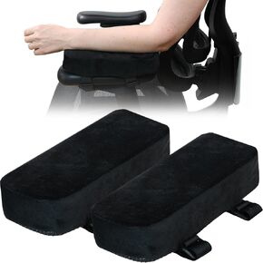 Arm Rest Cushion - Set of 2 Office Chair Arm Pads for Elbow Pain Relief - Computer Office Chair Arm Covers for Comfortable Desk Setup