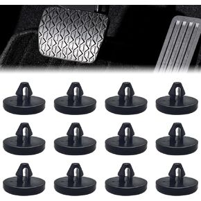 12 Pieces Brake Switch Stopper,Car Truck Auto Brake Pedal Pad Brake Light Switch Stopper Brake Switch Pad Clutch Pedal Stopper 90541-06036 (Black)
