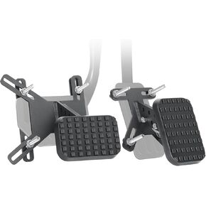 Adjustable Gas and Brake Pedal Extenders, Steel Anti-Slip Pedal Extenders for Short Drivers People Driving Cars, Go Kart, Toy Cars, Golf Carts