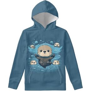 Kids Hoodies Boys Girls Size 6-16 Years Old Hooded Sweatshirts Clothing