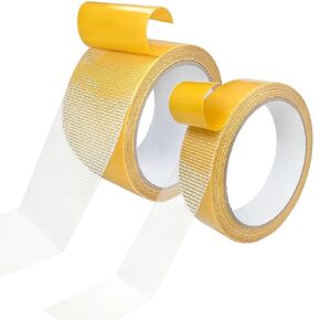 2 Rolls Mesh Tape, Heavy Duty Double Sided, Fabric & Carpet Tape, 1-2in x 33FT (10m)