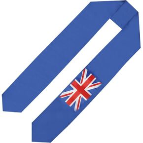 United Kingdom Flag Graduation Sash/Stole/Scarf 180X13CM Double Sided for Study Aboard International Students Graduation Decoration Item Gift