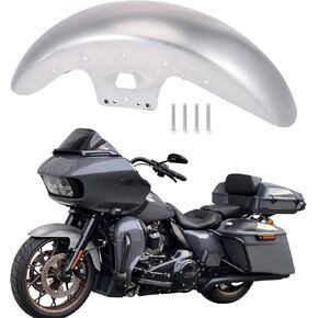 واقي الطين الأمامي، عجلات 19 بوصة ملفوفة أمامية تناسب Harley Touring Road King Road Glide Electra Glide Street Glide 2014-2023 (غير مطلي) in Kuwait