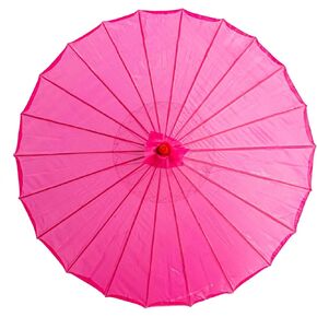 THY COLLECTIBLES 33" Japanese Chinese Umbrella Parasol for Wedding Parties, Photography, Costumes, Cosplay, Decoration and Other Events - Solid Color (Red)