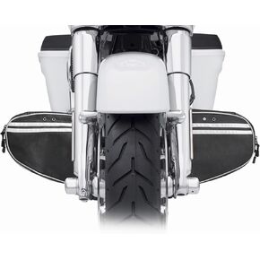 KEMIMOTO Chopped Soft Lowers Chaps Motorcycle Leg Warmers Compatible with Touring Road King Road Glide Electra Glide and Trike Models 1980-2024