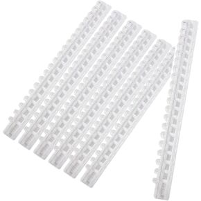 10 Pack Plastic Spiral Binding Coils, A5 Plastic Binding Combs,Clear Comb Binding Spines,Spiral Binding Coil, 20 Hole Loose Leaf Binder Binding Ring,File Organizer