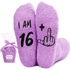 HAPPYPOP 17th Birthday Gift Ideas for Girls - Socks Birthday Gifts for 17 Year Old Girl, 17th Birthday Gifts for Teen Girls