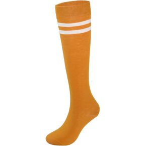 Women's Classic Cotton Striped Knee High Socks