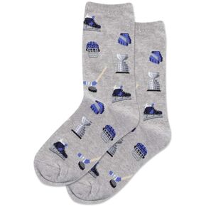 جوارب هوكي كرو للأطفال من Hotsox، زوج واحد، أحمر