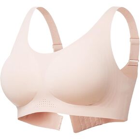 Momcozy Seamless Bra for Women, Comfort Soft Support Bra, Wireless Full-Coverage Everyday Bra Invisible Bralette