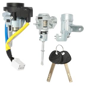 Ignition Lock Cylinder Switch and Door Lock Cylinder with 2 Keys for 2016-2020 Kia Optima #81991-35240