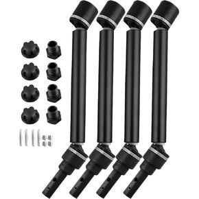 Drive Shaft CVD Upgrades for 1/10WideMaxx (Not for Shorter Factory Arms),4pcs Front Rear Driveshaft Upgrades Parts with Wheel Hex Nuts,Harden #45 Steel Hop-up,Replace #8996X,Green