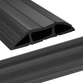 AGPTEK Heavy Duty Floor Cable Cover Cable Protector, 6.5 Ft Floor Cord Protector 3 Channels Floor Cord Cover (Mid Channel 0.93") Contains Cords, Cables and Wires, Good for Office, Home, or Outdoor