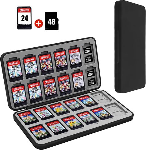FYY Nintendo Switch Game Case Holder for Switch 2 Cartridge, Black in Kuwait