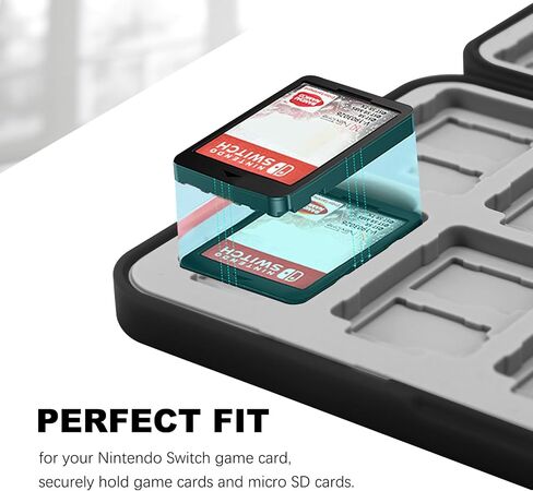 FYY Nintendo Switch Game Case Holder for Switch 2 Cartridge, Black in Kuwait