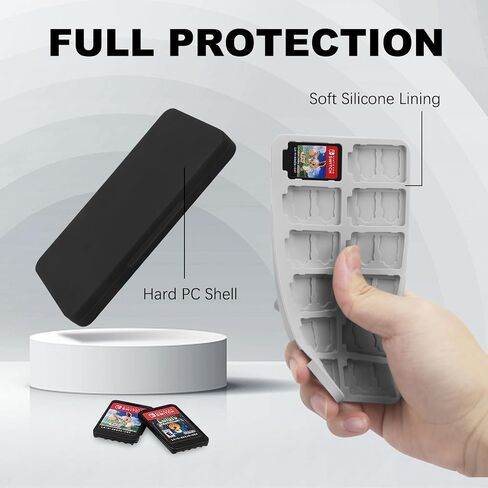FYY Nintendo Switch Game Case Holder for Switch 2 Cartridge, Black in Kuwait