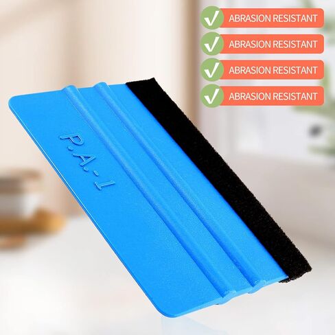 10 عبوات من ممسحة حافة اللباد للفينيل - مكشطة بلاستيكية مقاس 4 بوصة، أداة وضع الملصقات الجرافيكية - لون نافذة السيارة، ورق حائط، ملصق لاصق in Kuwait