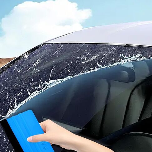 10 عبوات من ممسحة حافة اللباد للفينيل - مكشطة بلاستيكية مقاس 4 بوصة، أداة وضع الملصقات الجرافيكية - لون نافذة السيارة، ورق حائط، ملصق لاصق in Kuwait