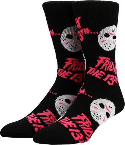 جوارب Bioworld Friday The 13th Jason Voorhees Hockey Mask للرجال رياضية سوداء خفيفة in Saudi Arabia