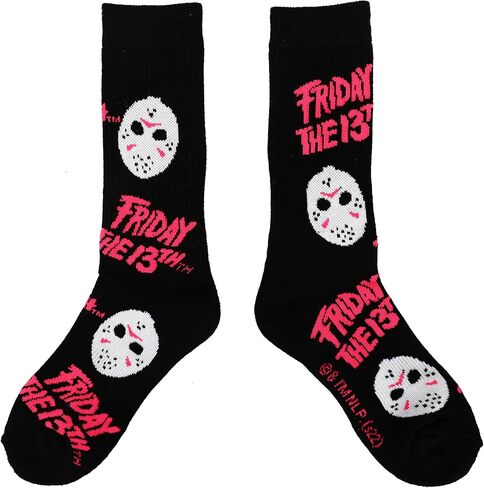 جوارب Bioworld Friday The 13th Jason Voorhees Hockey Mask للرجال رياضية سوداء خفيفة in Saudi Arabia