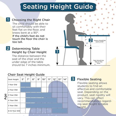Angel H، كرسي أطفال MyPosture بأرجل من الكروم، باللون الأزرق، مقاس 10 بوصة in Kuwait